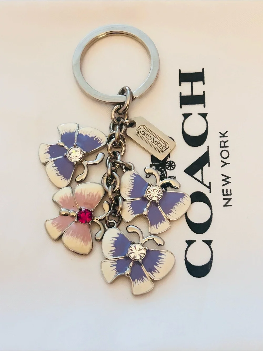 EXTREMELY RARE Coach Y2K Butterfly Charm Keychain/ Bag Charm